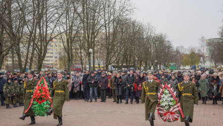 В Гомеле прошли районные митинги, посвященные 74-й годовщине его освобождения от немецко-фашистских захватчиков
