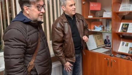 Лидер группы «ДДТ» Юрий Шевчук посетил ГГУ имени Ф. Скорины