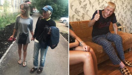 "Добрые глаза, заполненные горем". Школьница приютила 62-летнего бомжа