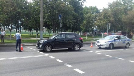 Hyundai, гомельчанка, переход. В Гомеле снова сбили женщину