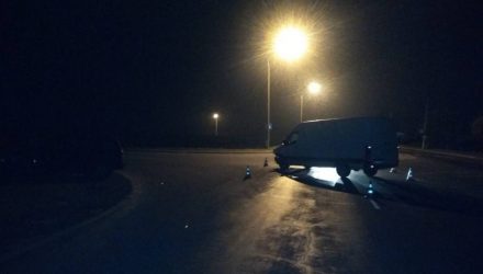 Под Гомелем VW Crafter столкнулся с Opel, а в городе сбили пешехода