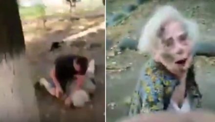 Избивавший женщину на улице получил в лицо несколько мощных ударов с ноги от неравнодушного парня (видео 18+)
