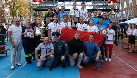 Гомельские спасатели заняли третье место на международных соревнованиях в Киеве