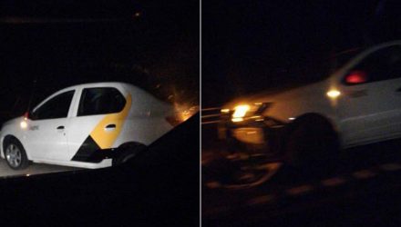 Играли в догонялки или объезжали препятствие? На пути из столицы в Гомель авто Яндекс.Такси попали в ДТП