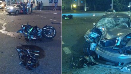 ГАИ ищет очевидцев смертельной аварии в Гомеле, в которой погиб байкер