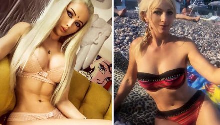 "Украинская Барби" выложила фото с матерью, и лучше бы она этого не делала