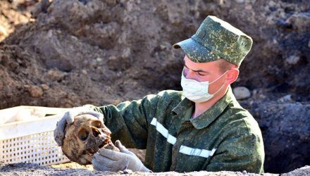 Километровая братская могила времен ВОВ найдена под Гомелем