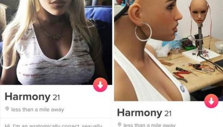 Секс-куклу зарегистрировали в Tinder. За два часа она набрала 92 мэтча