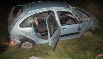 Картина... В Буда-Кошелёвском районе 19-летняя девушка на Citroen Xsara Picasso улетела в кювет и перевернулась