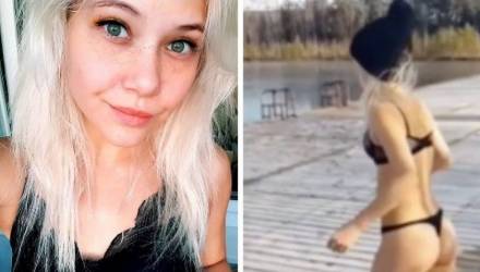 "Девушка-мем", прыгнувшая в замёрзшее озеро, рассказала, что было дальше