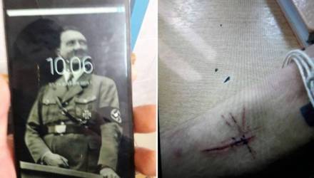 Фотографии Гитлера и порезанной руки. Что обнаружили в смартфоне гомельского подростка, который пришёл на хоккейный турнир с ножами и топором