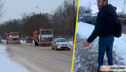 Белорус остановил колонну МАЗов во главе с "Дельтой", чтобы разобраться, почему его облили грязью
