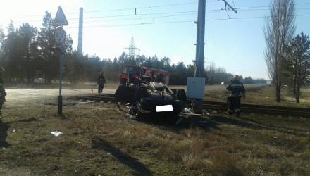 В ГАИ рассказали подробности резонансного ДТП с перевернувшимся авто под Мозырем