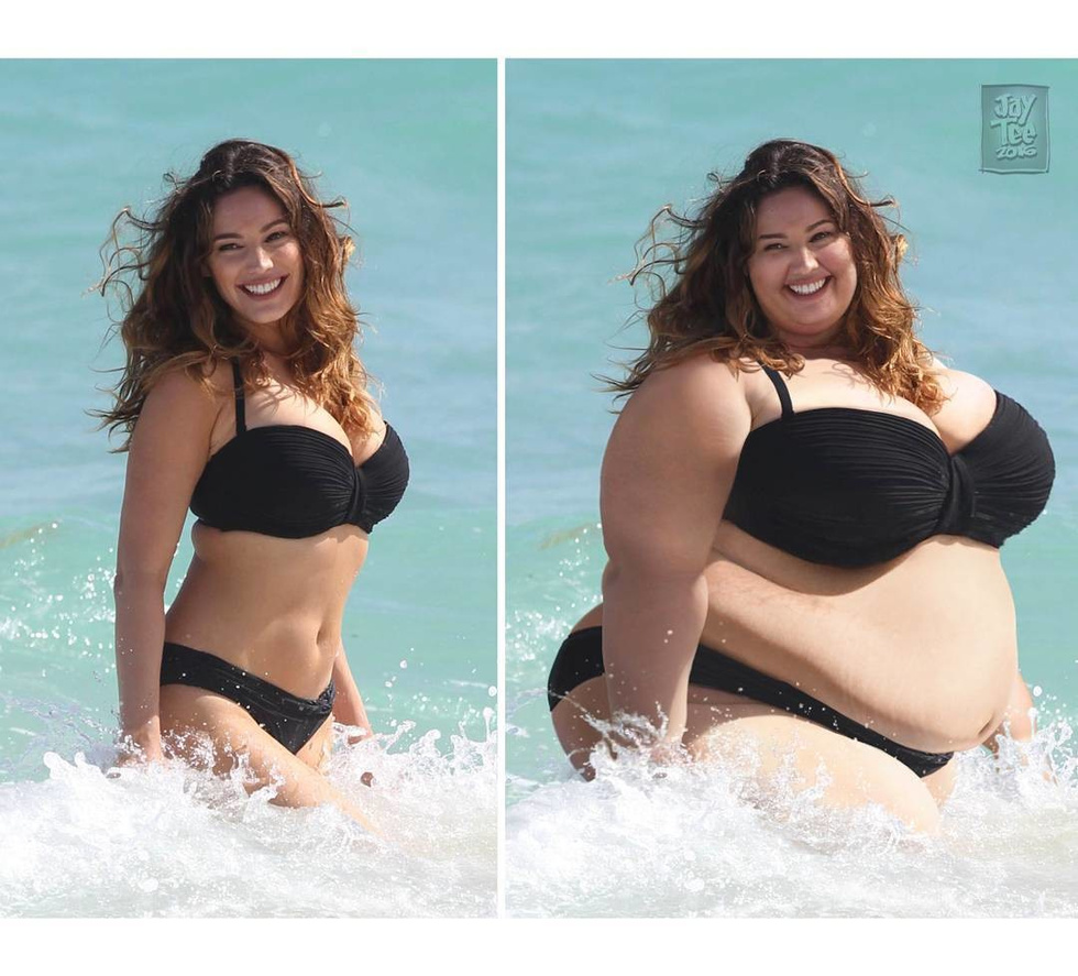 Толстенькие девушки до и после