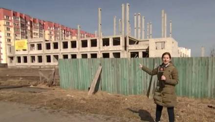 Строительство школы в одном из молодых микрорайонов Гомеля находится в глубокой заморозке