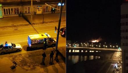 Неспокойный вечер: в Гомеле сбили девушку, а за Волотовой полыхала трава – пламя поднялось на высоту пятиэтажного дома