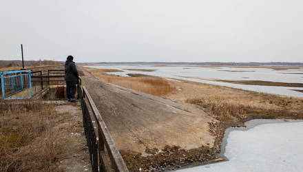 На Полесье высохло Днепро-Брагинское водохранилище