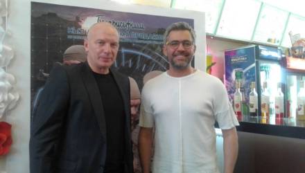 Экшен для гурманов: известные актёры представили в Гомеле новый боевик "Чёрный пёс"