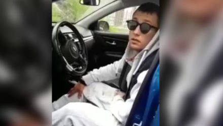 Видеофакт. Звезда "Мажора" Павел Прилучный заночевал в чужом автомобиле и отказался уходить