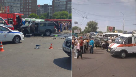 Страшное ДТП в Гомеле: внедорожник Nissan влетел в столб – погиб пассажир (фото, видео)