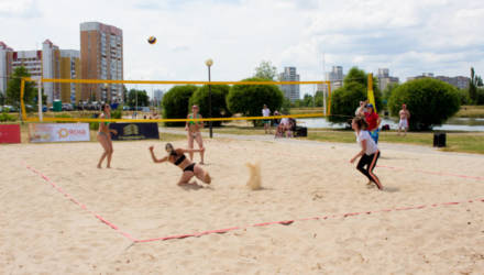 В Гомеле прошёл первый тур чемпионата страны по пляжному волейболу
