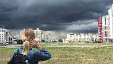 Дождливо, возможны грозы. Погода в Гомеле на выходных