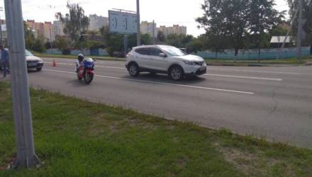 В Гомельской ГАИ рассказали подробности ДТП с девушкой-байкером