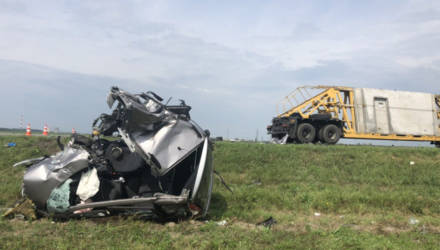 Под Гомелем произошло страшное ДТП: парень уснул за рулём и врезался во встречный МАЗ