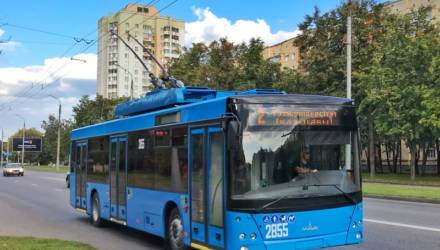 В Гомеле появился первый троллейбус МАЗ-203Т