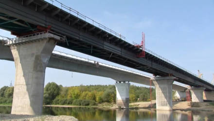 Новый мост через реку Сож под Гомелем почти готов