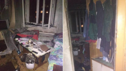 В Гомеле при пожаре в общежитии эвакуировали 10 человек