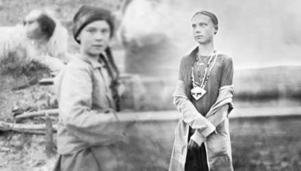 Пришла предупредить нас о будущем. В архивах нашли фото Греты Тунберг XIX века