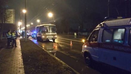 В Гомельской ГАИ рассказали подробности смертельного наезда автобуса на пьяного мужчину