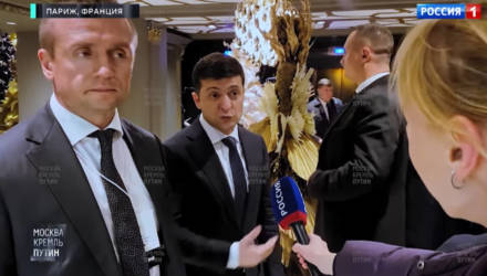 Опубликовано видео первого интервью Зеленского российским журналистам