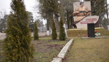 Злоумышленники похитили туи у памятника партизанскому движению в Чёнках