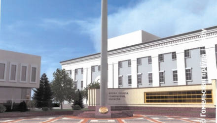 В центре Гомеля недалеко от драмтеатра появится 60 метровый флагшток