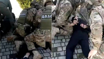Украинские пограничники жестко задерживали белоруса, попытавшегося дать взятку – видео