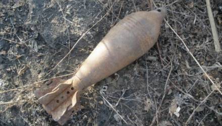 В Ельском районе мужчина нашёл во дворе своего дома снаряд времён ВОВ
