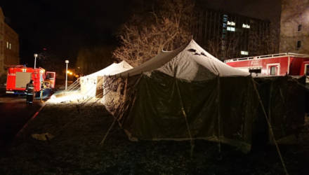 В Минздраве рассказали, зачем возле инфекционной больницы в Минске МЧС развернуло палатки