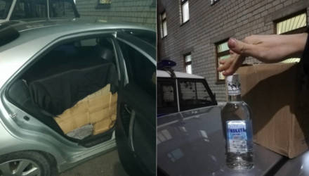 За полчаса до полуночи под Гомелем поставили рекорд по перевозке контрафактной водки