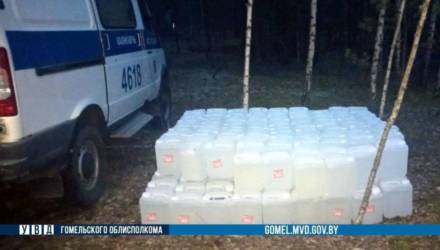 Алкорекорд: на Гомельщине в лесу обнаружили более 1,5 тонн "ничейной" спиртосодержащей жидкости