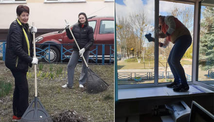 Динамовцы в Гомеле провели субботник