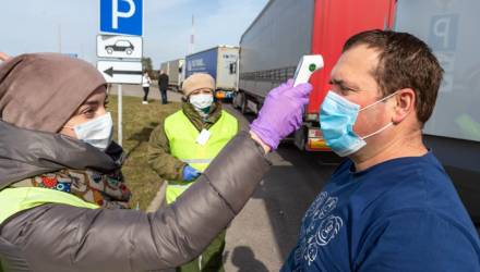 Санитарные посты выставлены у границ Беларуси