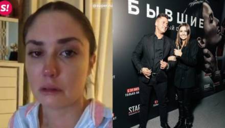"Надеюсь, переживём эту ночь". Жена Павла Прилучного записала видео после того, как он её избил