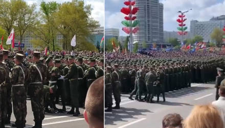 Солдату стало плохо во время парада в Минске – видео