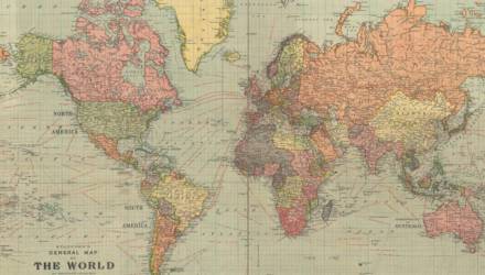 Карта мира 1922 года с «несуществующими» государствами потрясла Сеть