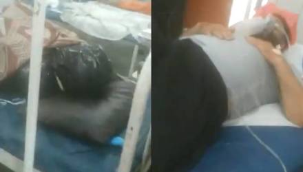 Появилось жуткое видео из больницы, где заражённые CoViD-19 лежат рядом с трупами