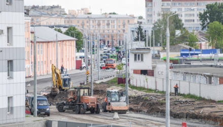 В Гомеле реконструируют улицу Шевченко