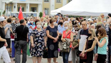 В Гомеле и Мозыре прошли пикеты за выдвижение Александра Лукашенко кандидатом в президенты