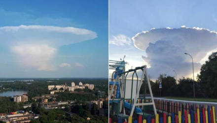 Таинственный «гриб-НЛО» в небе перепугал киевлян